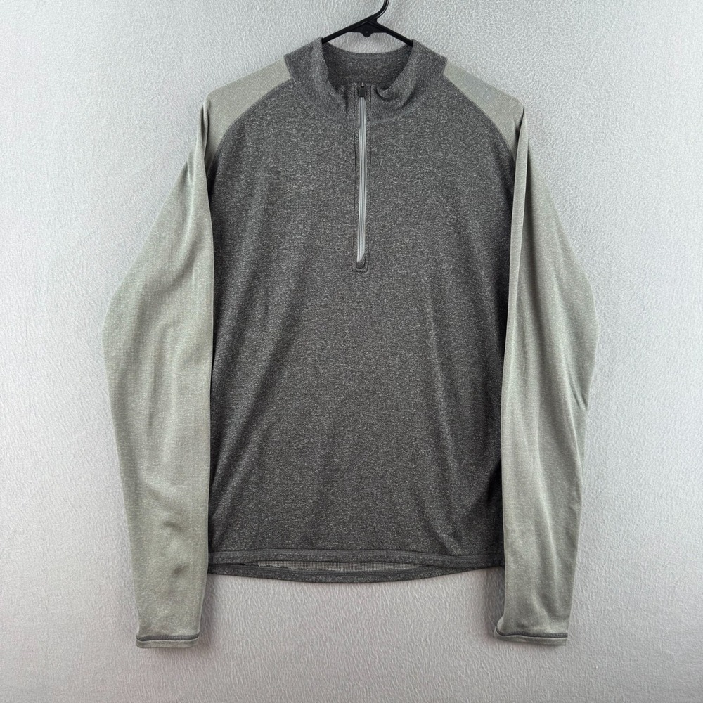 Stio 1/4 Zip Pullover Shirt Mens Large Gray Outdoor Stretch Hiking Outdoor